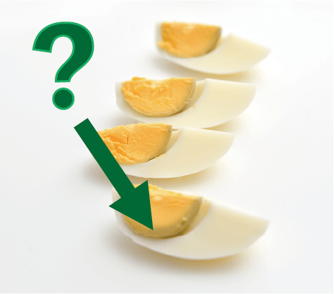 黄身が緑に変色したゆで卵は食べられる？変色の原因を解説