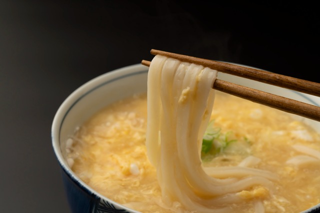 【大人】生姜とネギのあんかけ卵うどん