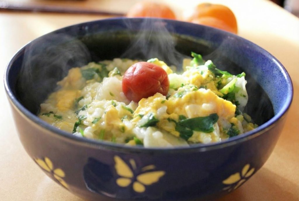 【妊婦】ほうれん草と卵の雑炊